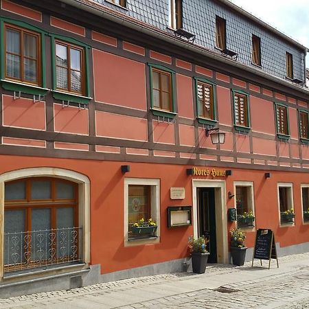 Gasthaus& Pension Zum Roten Haus Bad Schandau Eksteriør bilde