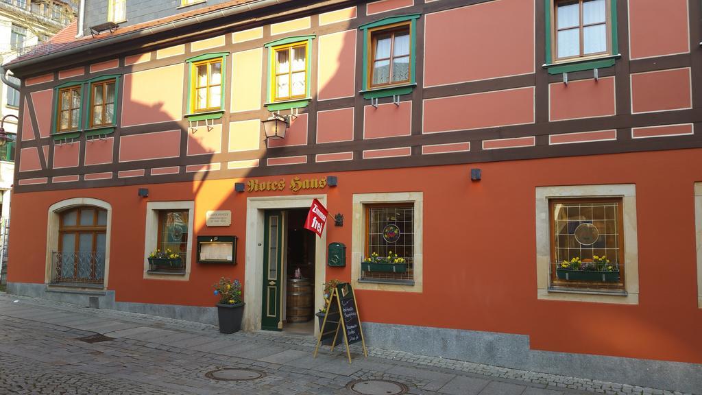 Gasthaus& Pension Zum Roten Haus Bad Schandau Eksteriør bilde